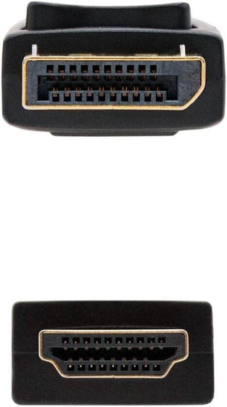 Blendend Displayport į Hdmi konverterio kabelis su jungtimis iš abiejų pusių, juodas, ilgis 2,0 m, idealus prietaisams su Dp išvestimi prijungti prie ekranų su Hdmi įvestimi