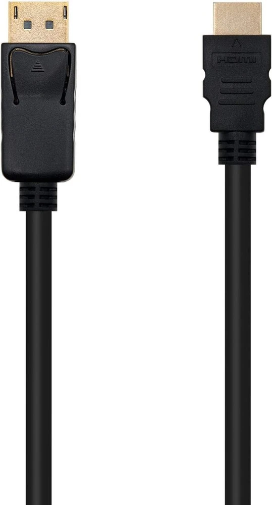 Blendend Displayport į Hdmi konverterio kabelis su jungtimis iš abiejų pusių, juodas, ilgis 2,0 m, idealus prietaisams su Dp išvestimi prijungti prie ekranų su Hdmi įvestimi