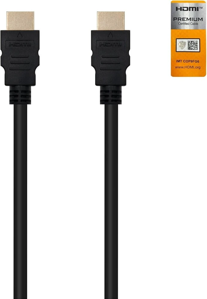 Blendend sertifikuotas Hdmi V2.0 kabelis, palaiko 4k@60hz raišką, idealus aukštos raiškos jungtims tarp įrenginių, juodas, ilgis 0.5m, A tipo į A Ma kištukas