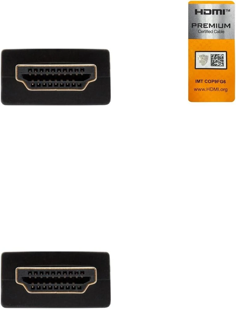 Blendend sertifikuotas Hdmi V2.0 kabelis, palaiko 4k@60hz raišką, idealus aukštos raiškos jungtims tarp įrenginių, juodas, ilgis 0.5m, A tipo į A Ma kištukas