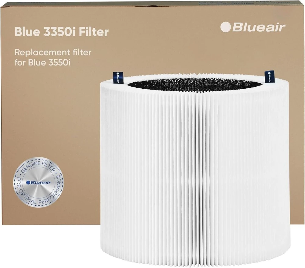 Blueair pakaitinis filtras oro valytuvui Mėlyna Pure 3350i Max; originalus pakaitinis filtras Mėlyna Pure F3max optimaliam oro valytuvo veikimui, tinkamas oro valytuvui Mėlyna Pure 3350i Max