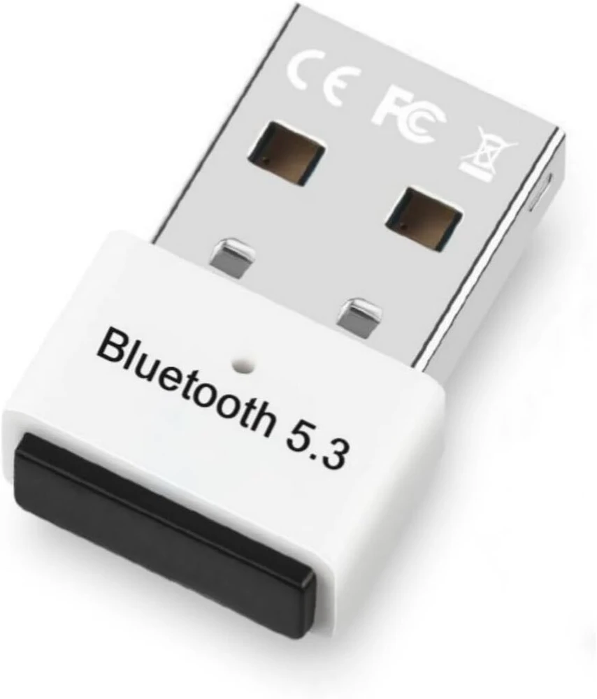 Bluetooth adapteris pc 5.3 su windows 11/10/8.1/7, plug & play usb bluetooth adapterio dongle, skirtas staliniam kompiuteriui, nešiojamam kompiuteriui, pelei, klaviatūrai, ausinėms, valdikliui (juodas) (baltas)