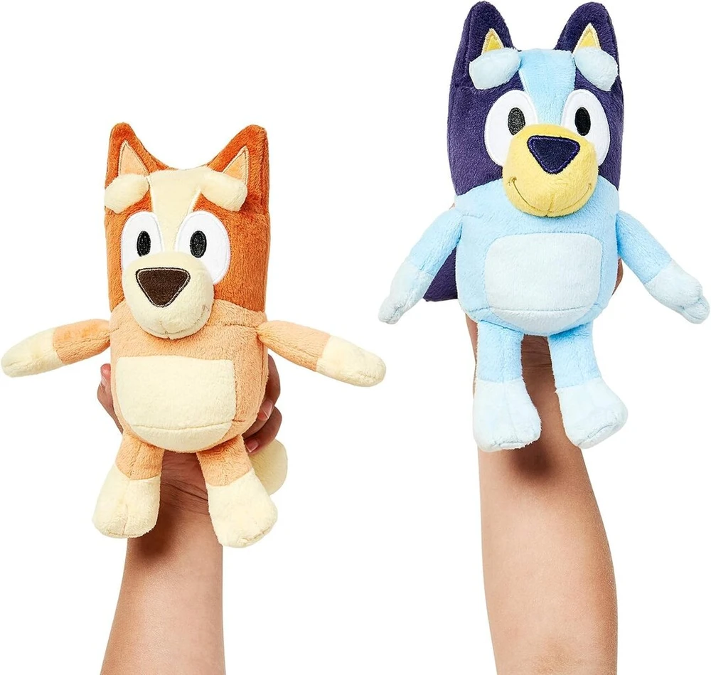 Bluey ir Bingo 2 vnt. pliušiniai žaislai, 20 cm