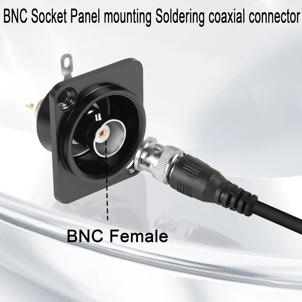 Bnc 75 Ohm Panelinis Adapteris Litavimui, Vaizdo Kameroms, Catv