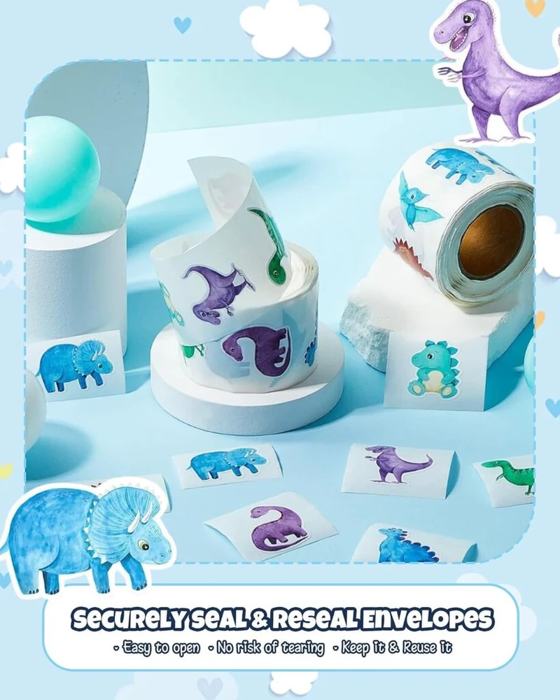 Bnreoza 500 lipdukų su dinozaurais, apvalūs lipdukai su dinozaurais, lipdukai su dinozaurais kaip atlygis, apvalūs lipdukai su animaciniais personažais, lipdukai su dinozaurais vaikams, lipdukai su gyvūnų raštais