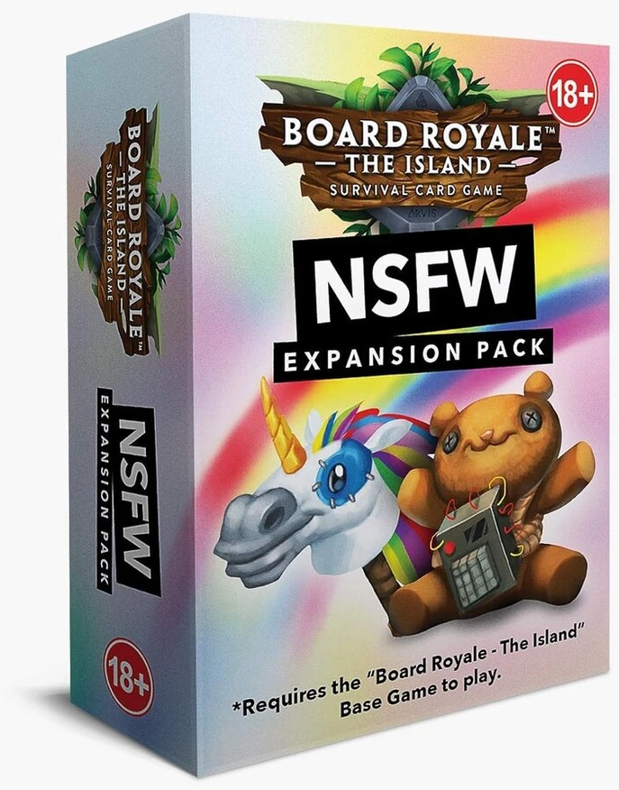 Board Royale - Nsfw papildymo paketas (+18) - išdykęs ir juokingesnis - papildymas žaidimui Board Royale - pagrindinis žaidimas - apdovanojimus pelnęs kortų žaidimas draugams ir šeimai