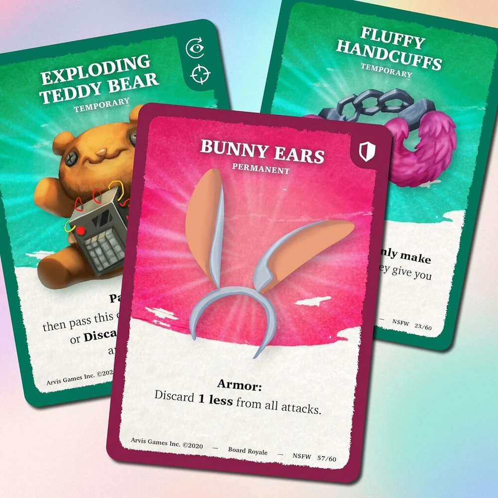 Board Royale - Nsfw papildymo paketas (+18) - išdykęs ir juokingesnis - papildymas žaidimui Board Royale - pagrindinis žaidimas - apdovanojimus pelnęs kortų žaidimas draugams ir šeimai