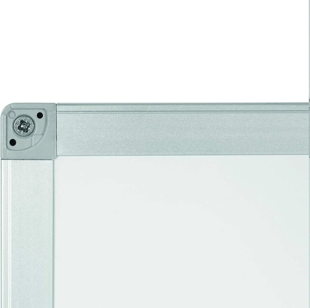 Boardsplus - magnetinė lenta, emaliuotas paviršius - 105 x 75 cm - magnetinė lenta su aliuminio rėmu ir rašiklių dėklu