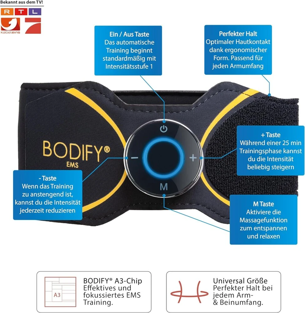Bodify® Ems Treniruoklis Rankoms ir Kojoms Pro – Raumenų Stimuliavimas