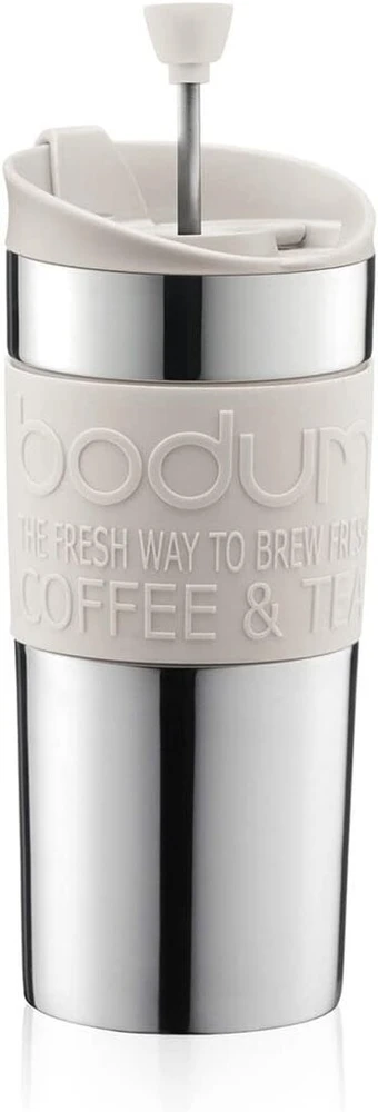 Bodum Travel Press kavos virimo aparatas, 0.35 L, Off Baltas