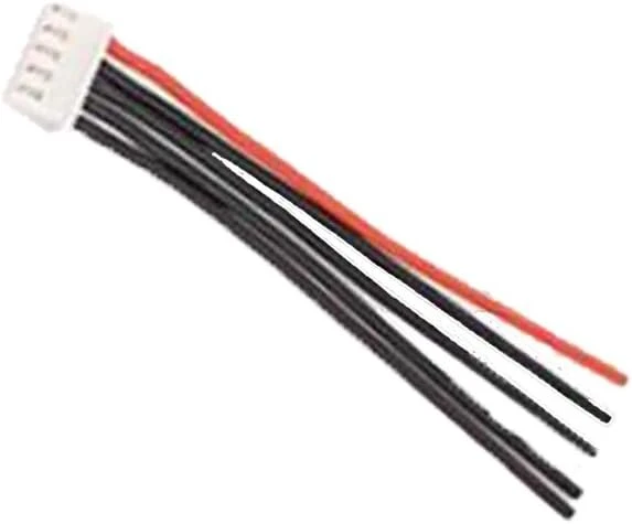 Boladge 10 vnt. 4s 5 kontaktų akumuliatoriaus balansavimo įkroviklio silikoninė kabelis 15 cm 22awg laidas Jst Xh jungties adapterio kištukas, skirtas Rc modeliui 14.8v 4s Lipo akumuliatoriui (4s)