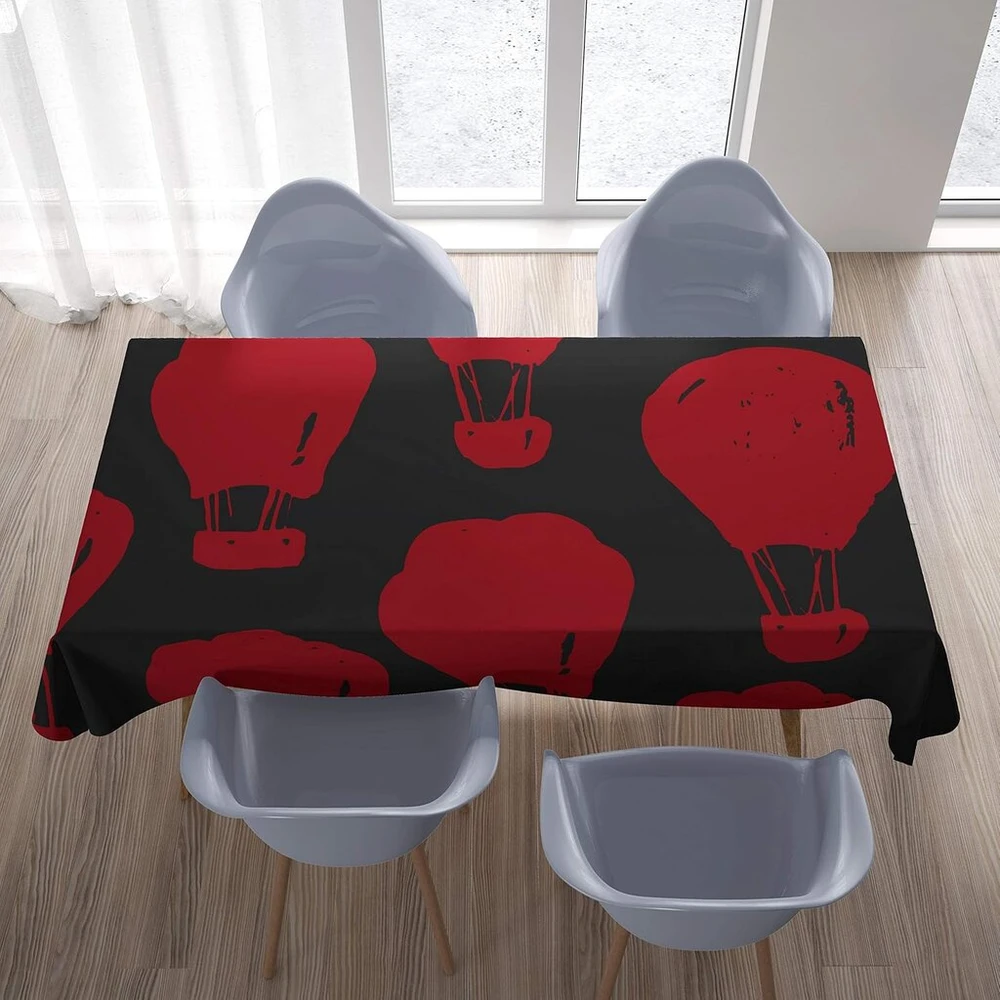 Bonamaison virtuvės dekoratyvinė staltiesė raudona juoda 140 x 200 cm - sukurta ir pagaminta Turkijoje