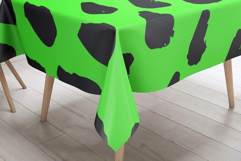Bonamaison virtuvės dekoratyvinė staltiesė neoninė žalia dūmų 140 x 140 cm - sukurta ir pagaminta Turkijoje