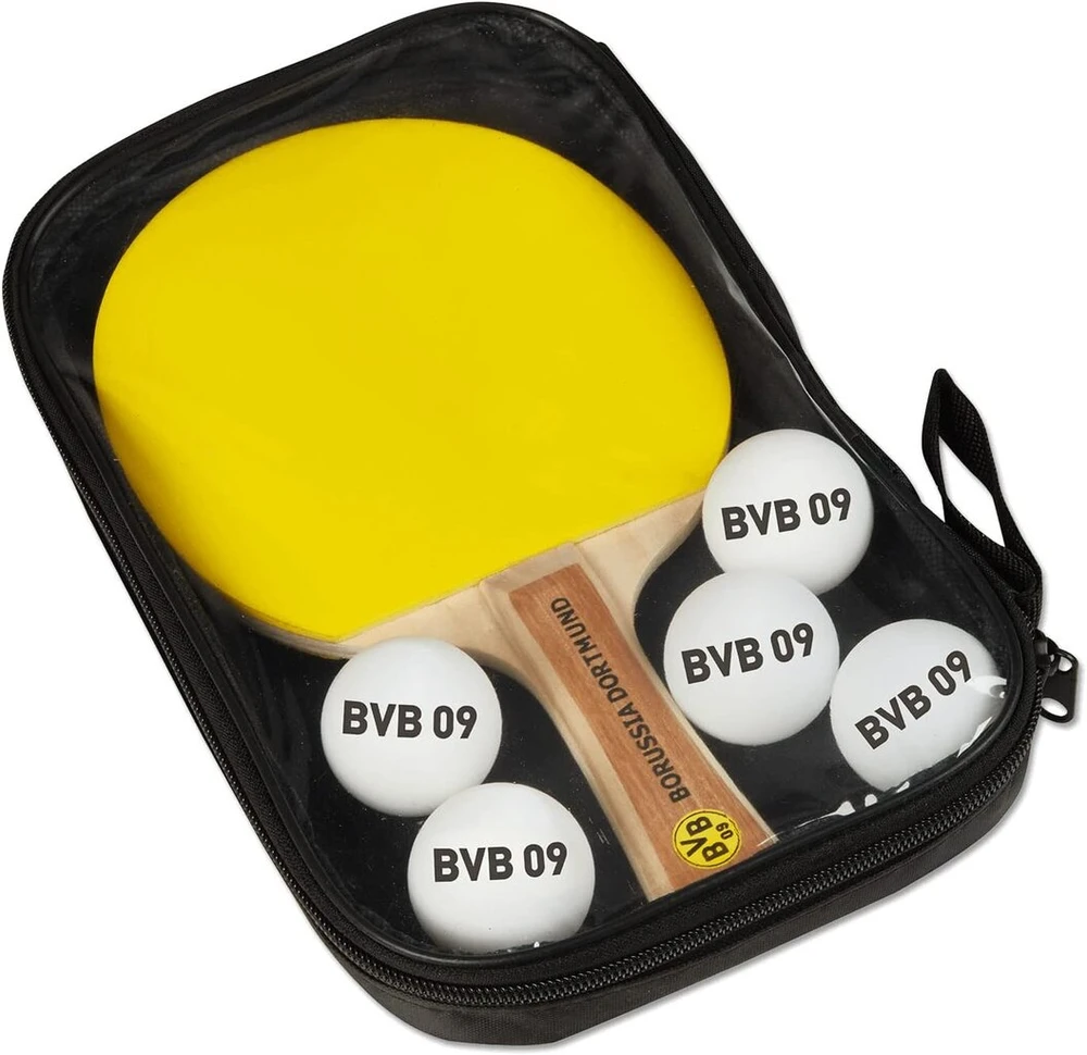 Borussia Dortmund Bvb 09 stalo teniso rinkinys (stalo teniso raketė ir kamuoliukai)