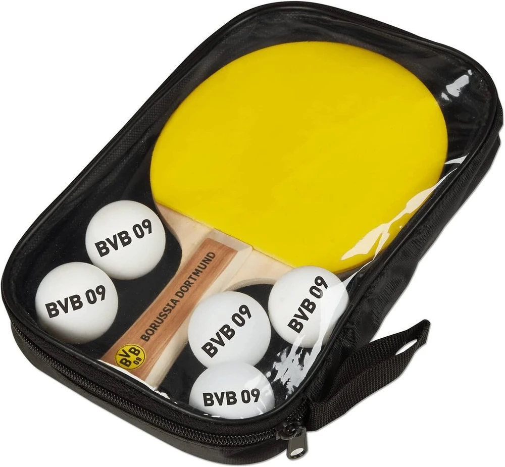 Borussia Dortmund Bvb 09 stalo teniso rinkinys (stalo teniso raketė ir kamuoliukai)