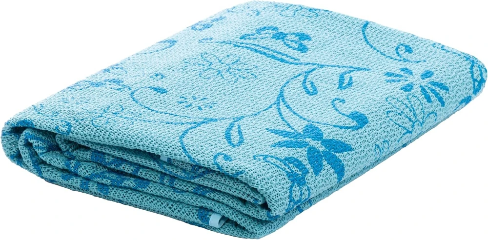 Brandsseller Premium sodo staltiesė, skersmuo apie 160 cm, putų pagrindu, atspari oro sąlygoms, lengvai prižiūrima, patvari staltiesė sodui, balkonui, stovyklavimui, apvali, mėlynas motyvas 6