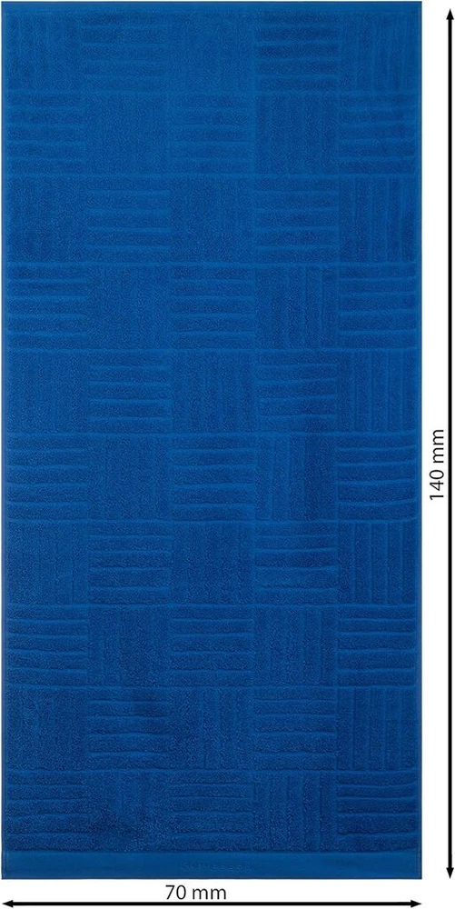 Rankšluostis Brandsseller Schiesser rankšluosčių rinkinys iš 2 dalių 50 x 100 cm 550 g/m² 100% medvilnės dvigubas rankšluosčių paketas - mėlynas