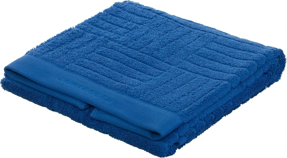 Rankšluostis Brandsseller Schiesser rankšluosčių rinkinys iš 2 dalių 50 x 100 cm 550 g/m² 100% medvilnės dvigubas rankšluosčių paketas - mėlynas