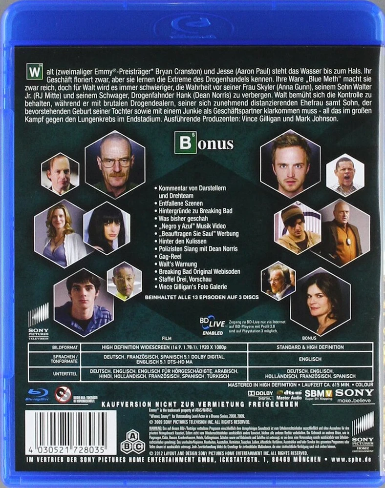 Vinilinė plokštelė Breaking Bad - 2 sezonas [blu-ray]