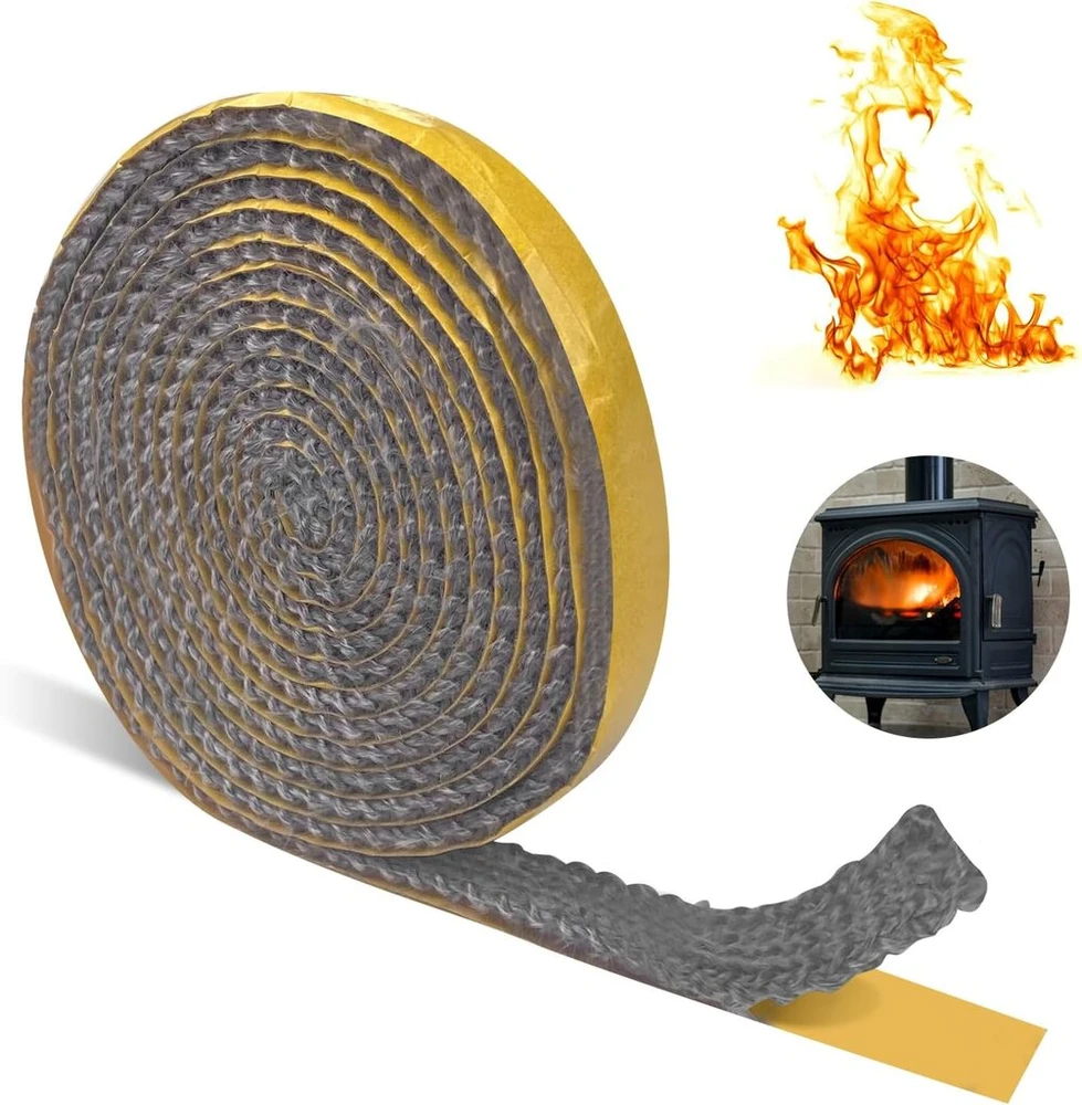Brevanza orkaitės sandarinimo virvė, orkaitės sandarinimo virvė, orkaitės sandariklis, židinio sandarinimo juosta, krosnelės sandarinimo juosta, lipnus židinio sandariklis, ugniai atspari sandarinimo juosta, diskiniai židinių sandarikliai, orkaitės sandar