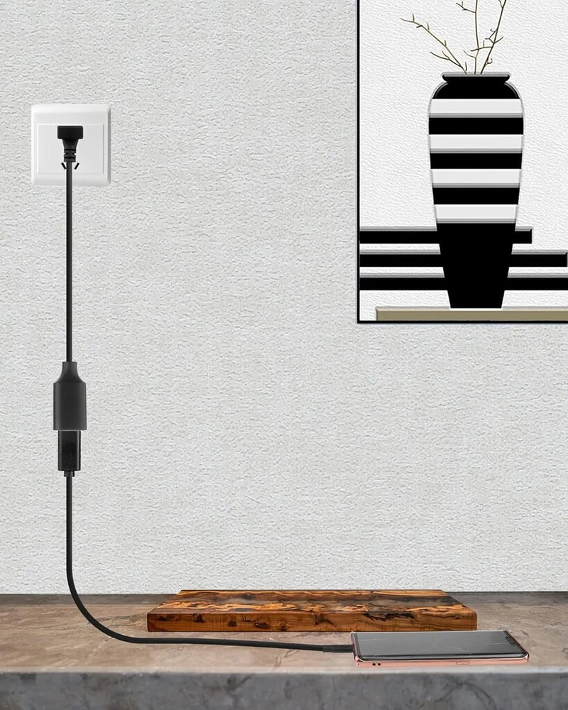 Briefcec usb adapterio kabelis, usb kampinė jungtis 90 laipsnių usb 3.0 male adapteris 90 laipsnių kairėn / dešinėn / viršun / žemyn kampinis adapteris usb į jack (30 cm, viršus + apačia + kairė + dešinė, 4 vnt. pakuotė)