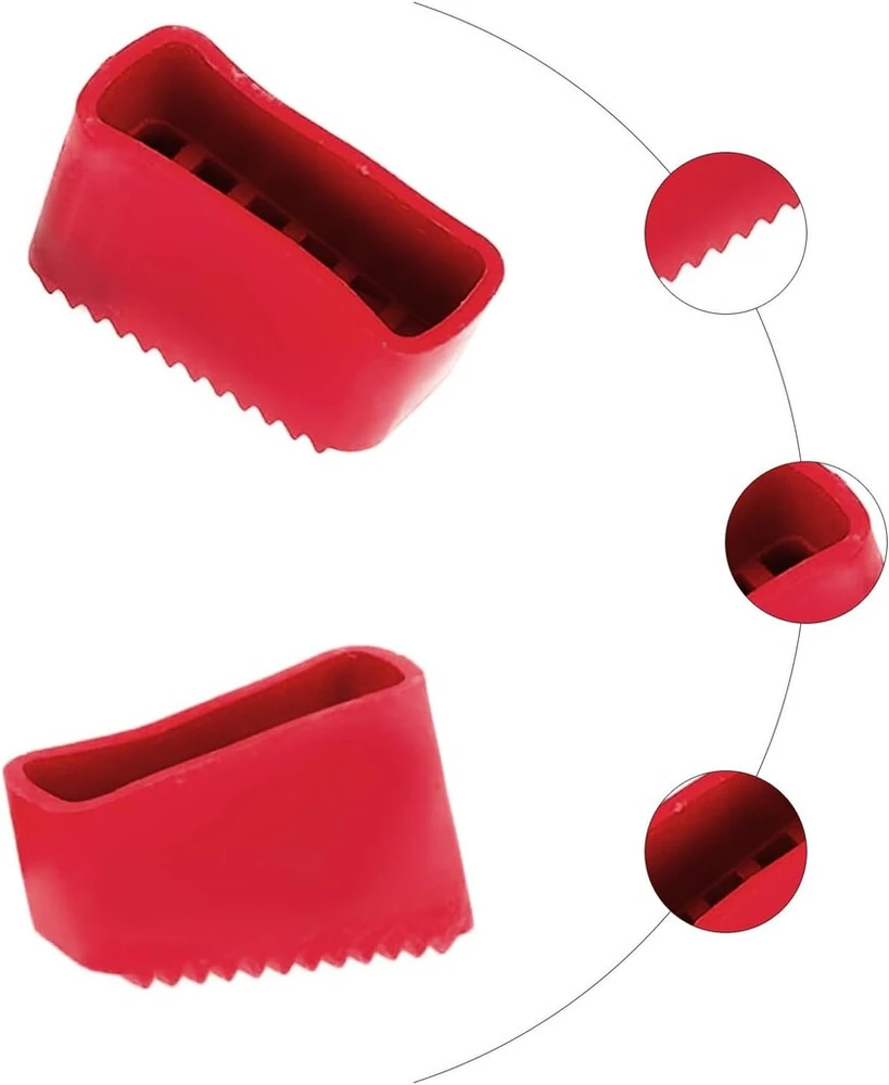 Briota 4 dalių 50 x 20 mm atsarginės kopėčių kojelės, guminės kopėčių kojelės, neslystančios kopėčių kojelės, guminės kopėčių kojelės, universalūs kopėčių kojelių dangteliai namų meistrams