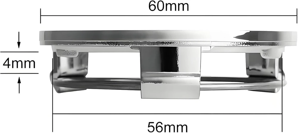 Briota 8 vnt. universalių ratų stebulių gaubtų, ratų stebulių gaubtai, 60 mm ratų stebulių gaubtai, ratų stebulių gaubtai, automobilis ratų stebulėms r60 (sidabriniai)