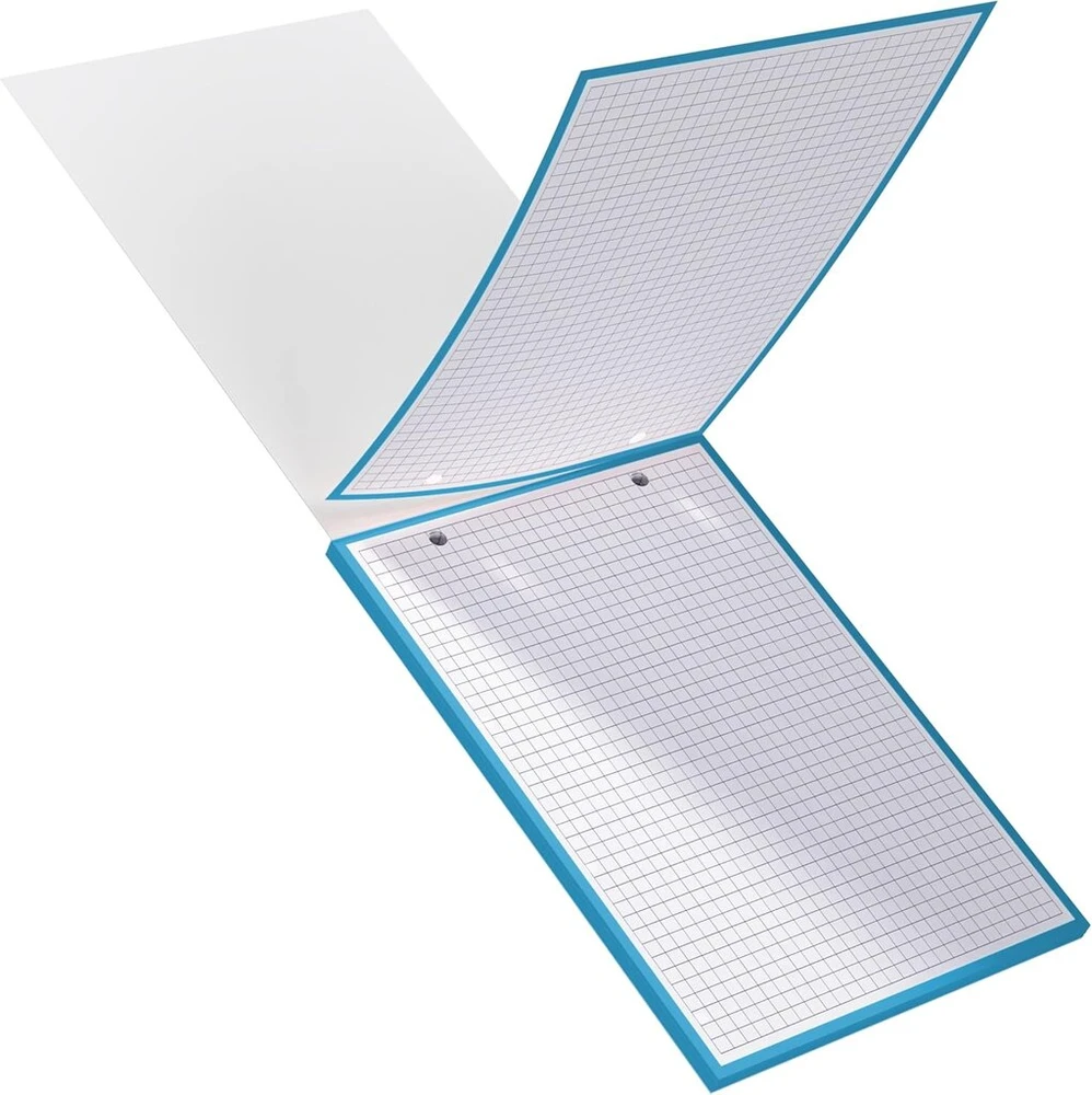 Bristal 2.0 bloknotas su byla 148 x 210 mm perforuotas mažais kvadratėliais 5 x 5 mm 30 lapų mėlynas