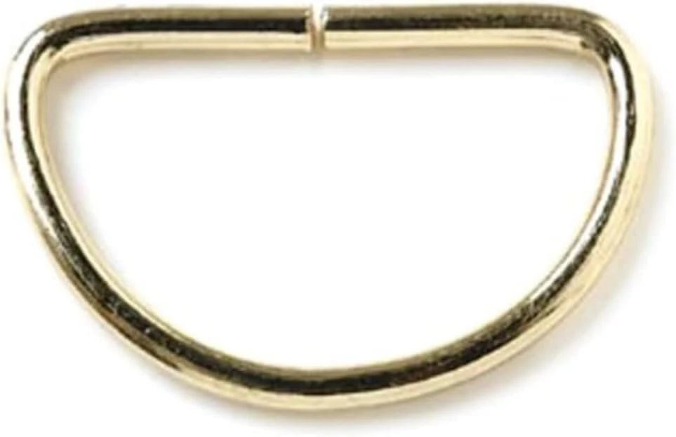 Bulk Hardware Bh01613 eb metaliniai d formos žiedai užuolaidoms, 25 mm (1 colis) - žalvario danga, 12 vnt.