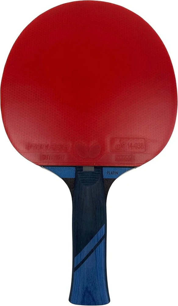 Butterfly® Dimitrij Ovtcharov Platinum stalo teniso raketė, Eva technologija, Ittf sertifikuota Pan Asia guma su 1,7 mm kempine, stalo teniso raketė apmokytiems žaidėjams