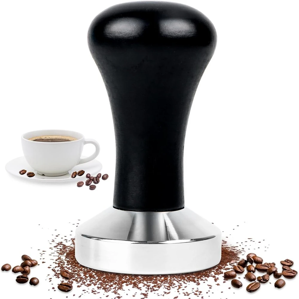 Byffoer kavos štampas 51 mm, espresso grūstuvas pagamintas iš nerūdijančio plieno, kavos štampas iš nerūdijančio plieno tobulam espresso kavos mėgėjams ir kavinėms