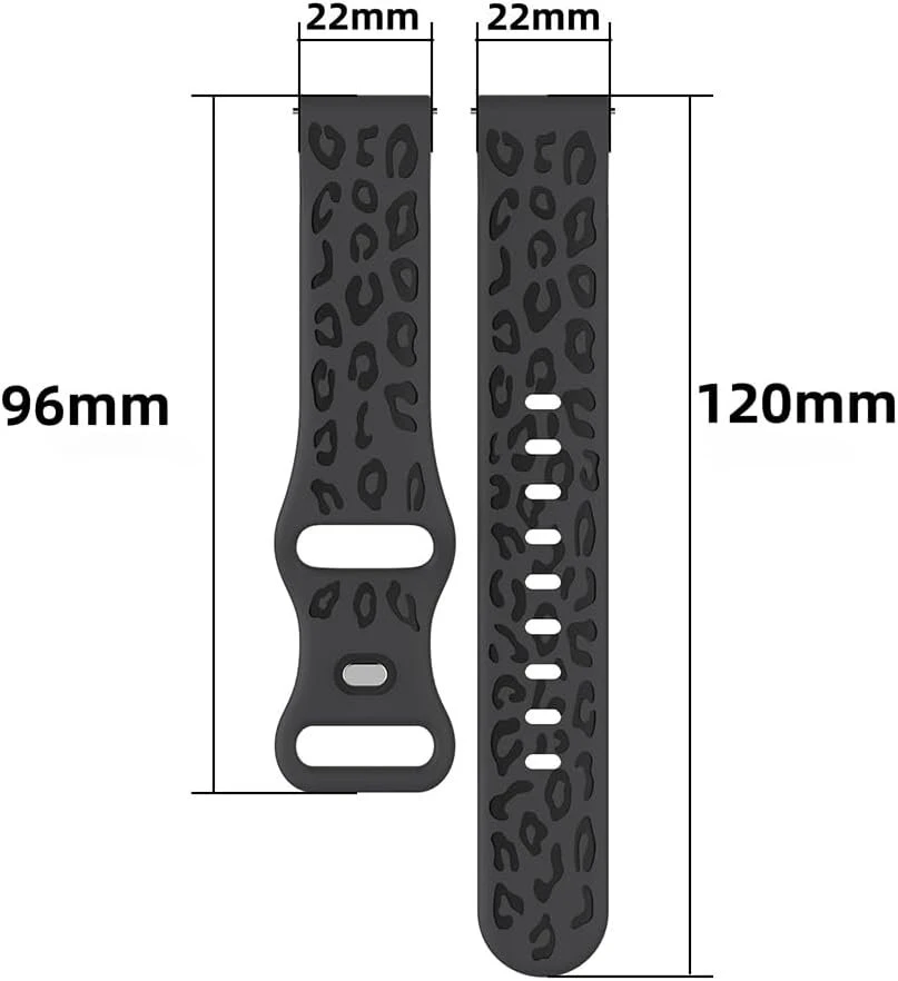 Byisyue leopardiniai dirželiai, skirti suunto 9 peak/9 peak pro/5 peak/vertical/race/race s, 22 mm sportinio laikrodžio dirželis, silikoninis pakaitinis dirželis, skirtas cmf watch pro 2/watch pro
