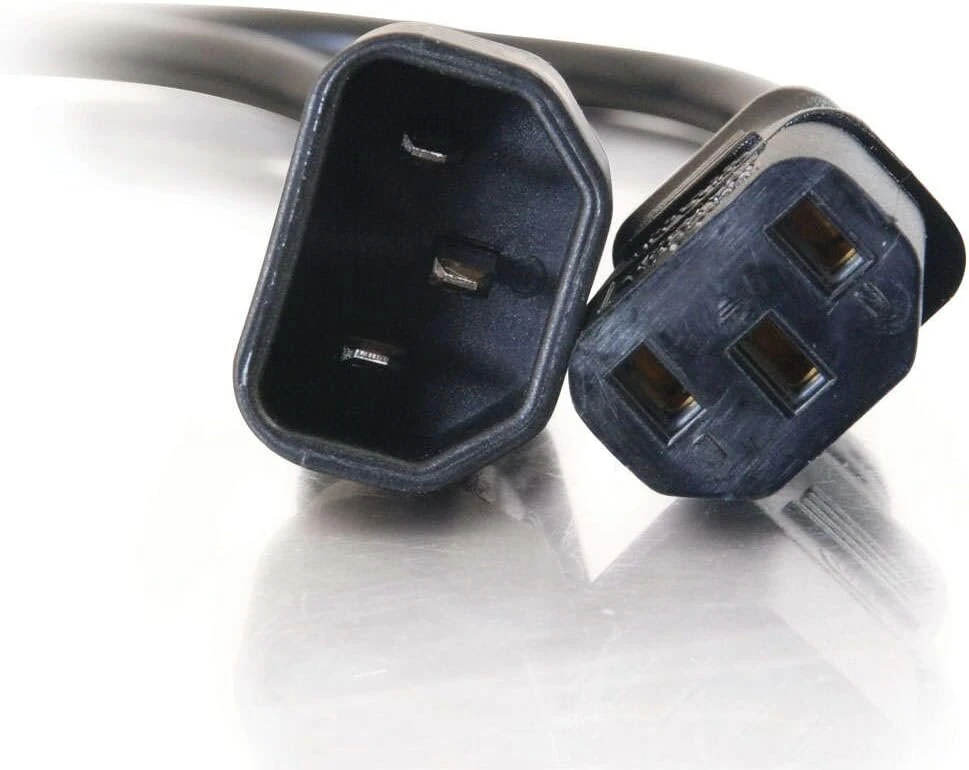 C2g 1.2m 16awg 250 voltų kompiuterio maitinimo ilgintuvas (iec320 c13–iec320 c14)