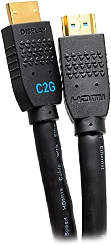 C2g 7.6m Performance Series itin lankstus aktyvus didelės spartos Hdmi® kabelis - 4k 60hz, skirtas montuoti sienoje, Cmg (ft4) įvertintas, suderinamas su XBOX, Blu-ray, Dvd, Ps5, Smart Tv, garso juosta, monitoriais