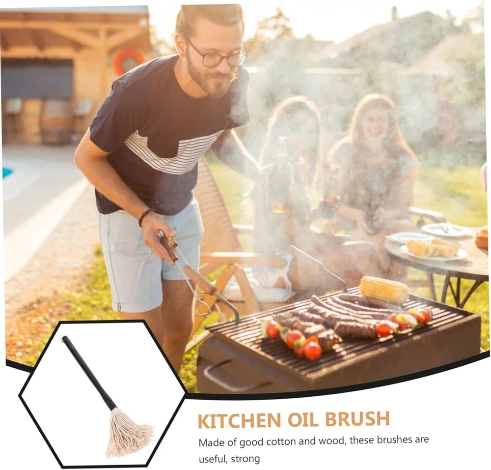 Cabilock šepetys-šluotelė bbq, šepetys griliui, šepetys valymui, šepetys bbq kepiniams, medinis virtuvinis šepetys, šepetys aliejui griliui, šepetys maisto gaminimui, šepetys padažams, šepetys marinavimui, šepetys griliui kepimui, bbq gaminimui