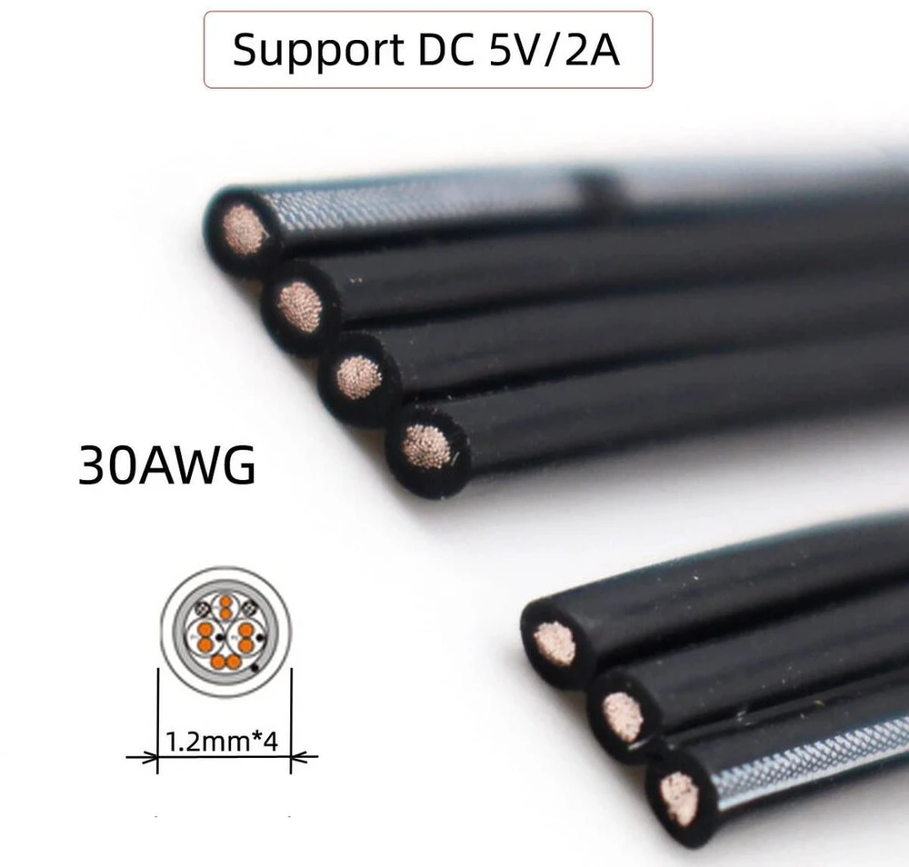 Cablecc 13cm usb 2.0 type a male į type a male female plonas fpc kabelis, skirtas fpv, diskams ir telefonams