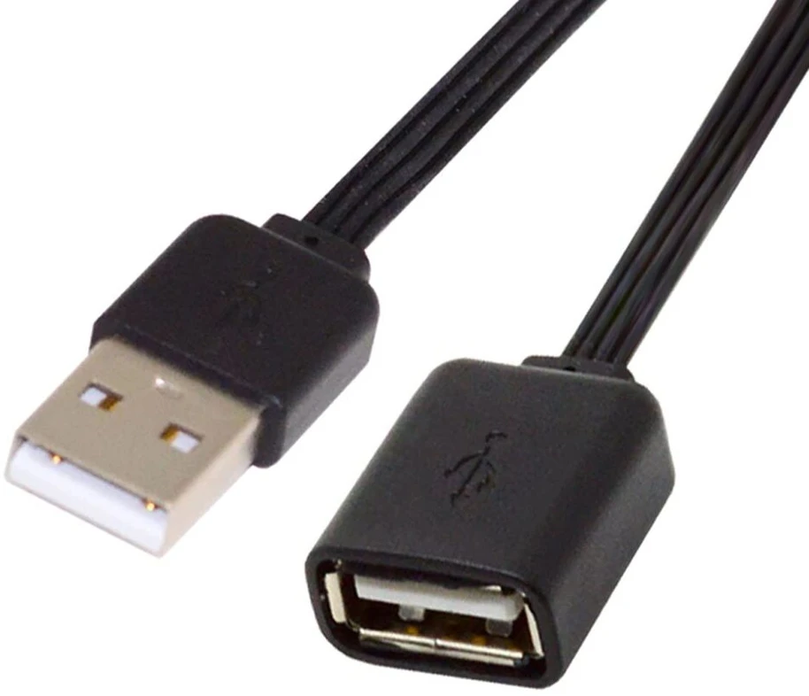 Cablecc 13cm usb 2.0 type a male į type a male female plonas fpc kabelis, skirtas fpv, diskams ir telefonams