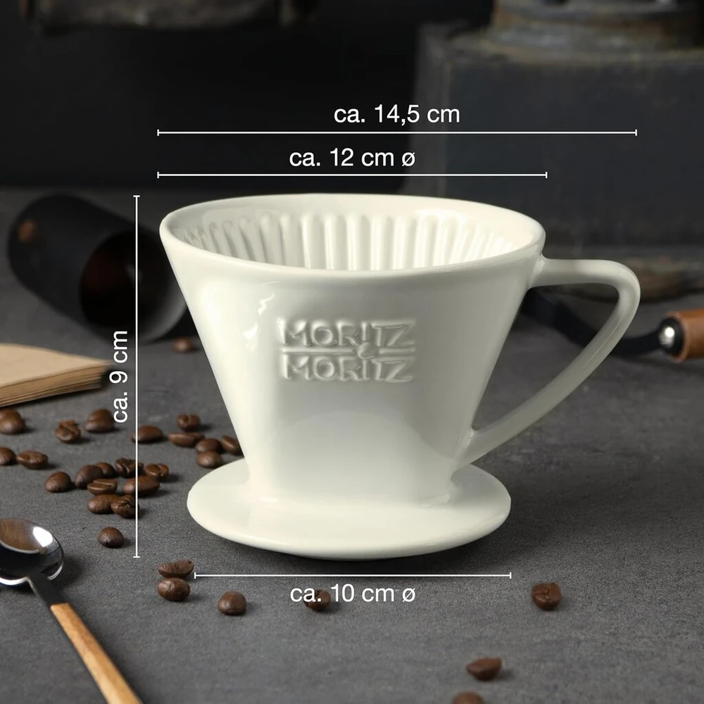 Caffé Italia Keraminis Kavos Filtras Dydis 2 - Baltas