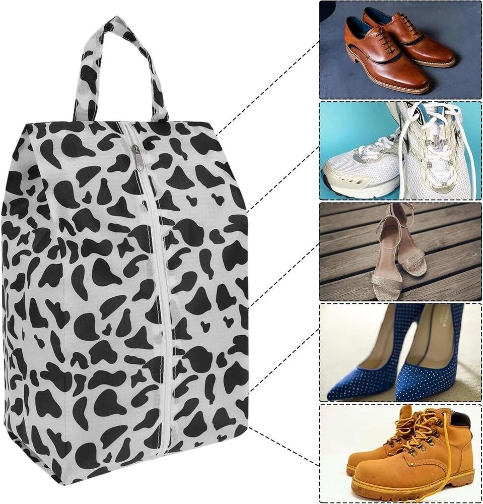 Capastec kelioniniai batų krepšiai, madingi batų krepšiai vyrams ir moterims batų laikymui, bagažo organizatorius, nešiojamas batų krepšys su rankena, labai didelis, juodas baltas, juoda, balta