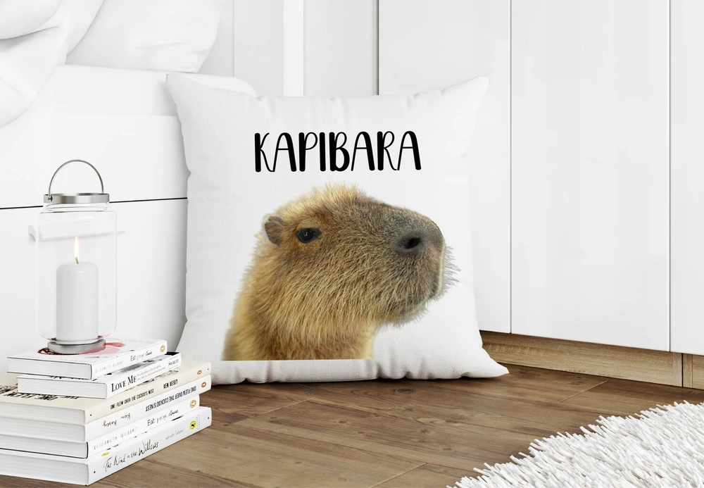 Capybara puodelis + pagalvė su užpildu kaip dovana