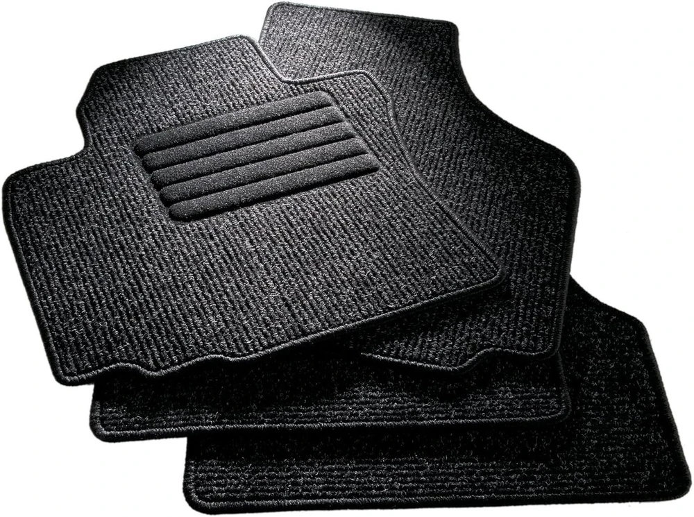Carfashion Basic Grosgrain C03 Graphite automobilio durų kilimėlis su briaunotu priekiu/galu, be tvirtinimo