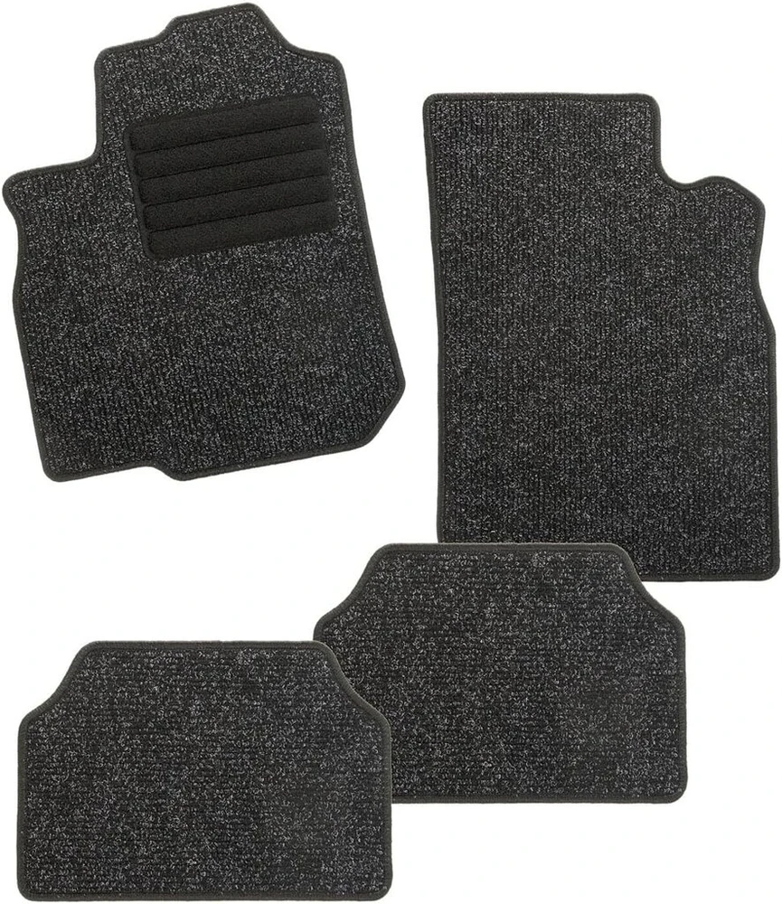 Carfashion Basic Grosgrain C03 Graphite automobilio durų kilimėlis su briaunotu priekiu/galu, be tvirtinimo