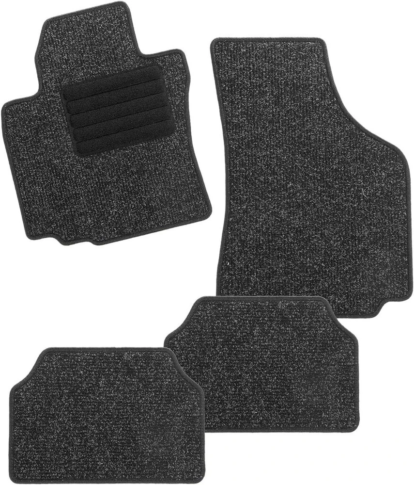 Carfashion Basicrips Dl4 automobilio kilimėliai su vienu krašteliu, antracito spalvos, priekiniai ir galiniai, be kilimėlių laikiklio, skirti Skoda Fabia Iii Estate, pagamintiems nuo 11/2014 iki 00/0000