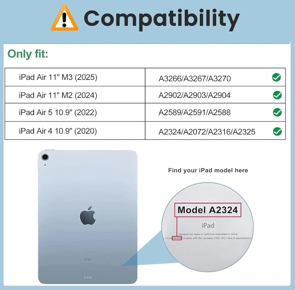 Casafuny dėklas, skirtas ipad air 11 colių (m3/m2 2025/2024), ipad air 6/5/4 gen 10.9 colių (2022/2020), pu odos planšetinio kompiuterio apsauginis dėklas, daugia kampų stovas su automatiniu užmigdymu/pažadinimu, raudonas