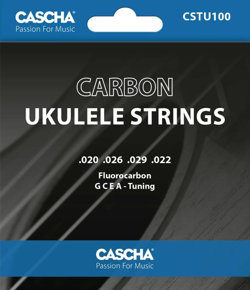 Stiprintuvas Cascha Anglies Pluošto Ukulėlės Stygos - Puikus Garsas