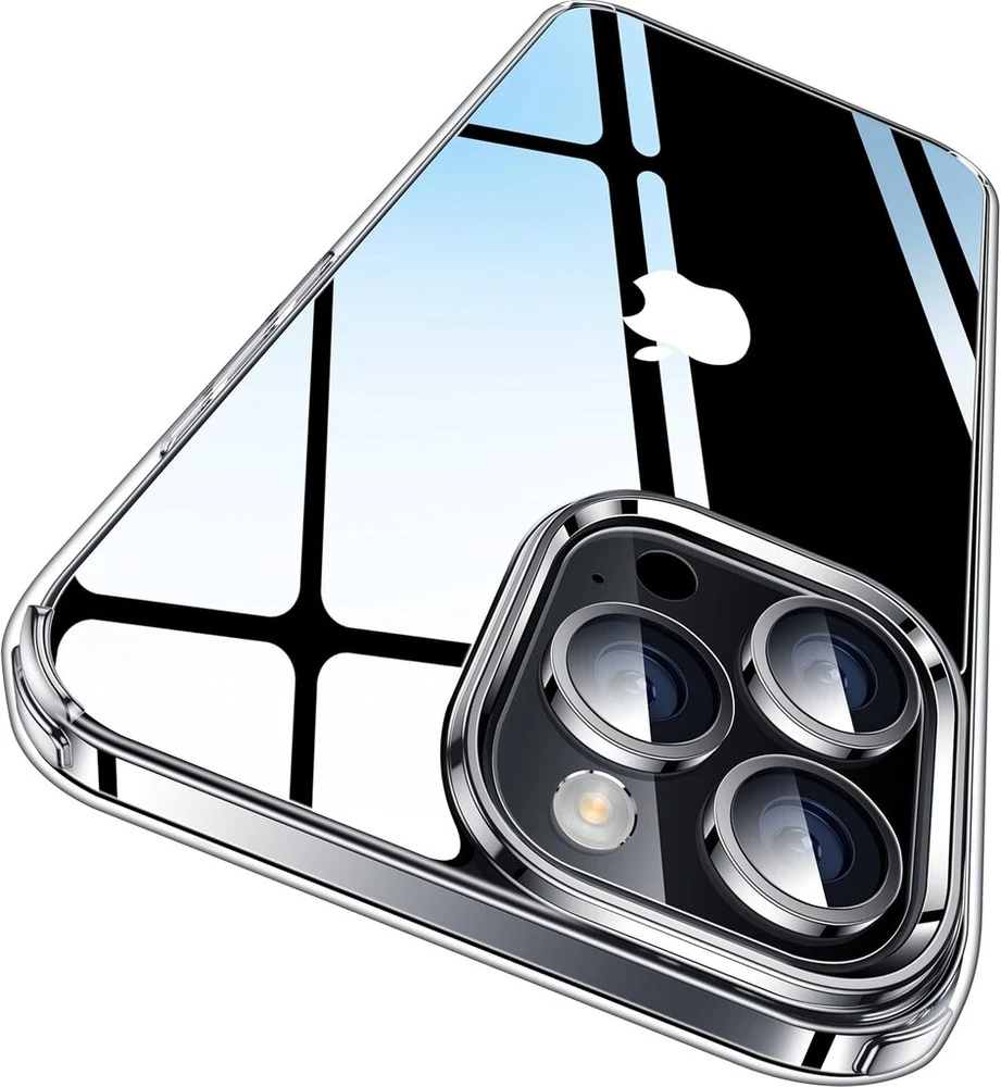 Casekoo crystal clear dėklas, skirtas iphone 14 pro, niekada negelstantis, nesunaikinama karinė apsauga, atsparus smūgiams, atsparus įbrėžimams, apsauginis dėklas, plonas mobiliojo telefono dėklas, skaidrus