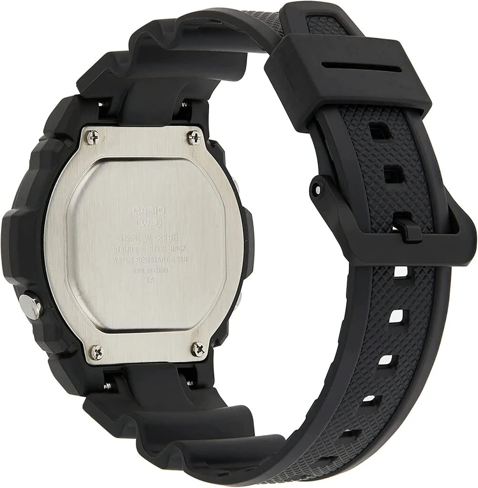 Casio W-219h-1avef Juodas Vyriškas Laikrodis