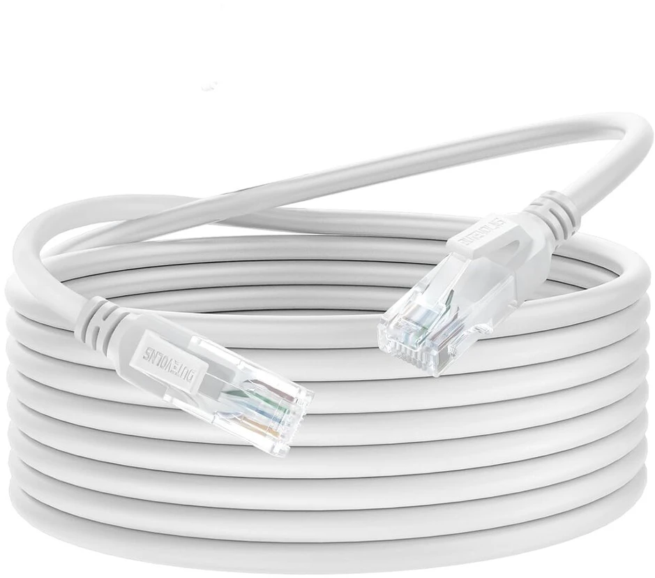 Cat 6 tinklo kabelis, 0.5m, itin lankstus, baltas, 10 Gbit/s
