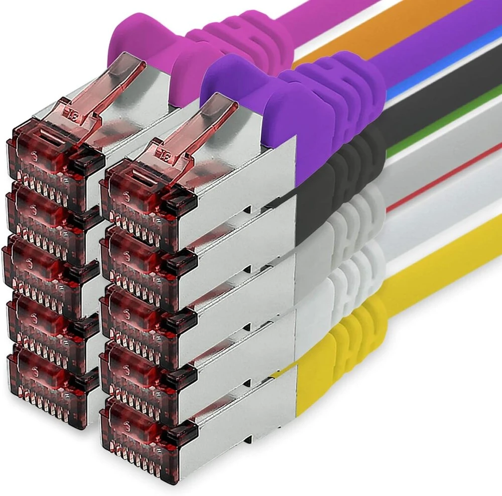 Cat6 Sftp tinklo kabelis 2m mėlynas, 5 vnt.