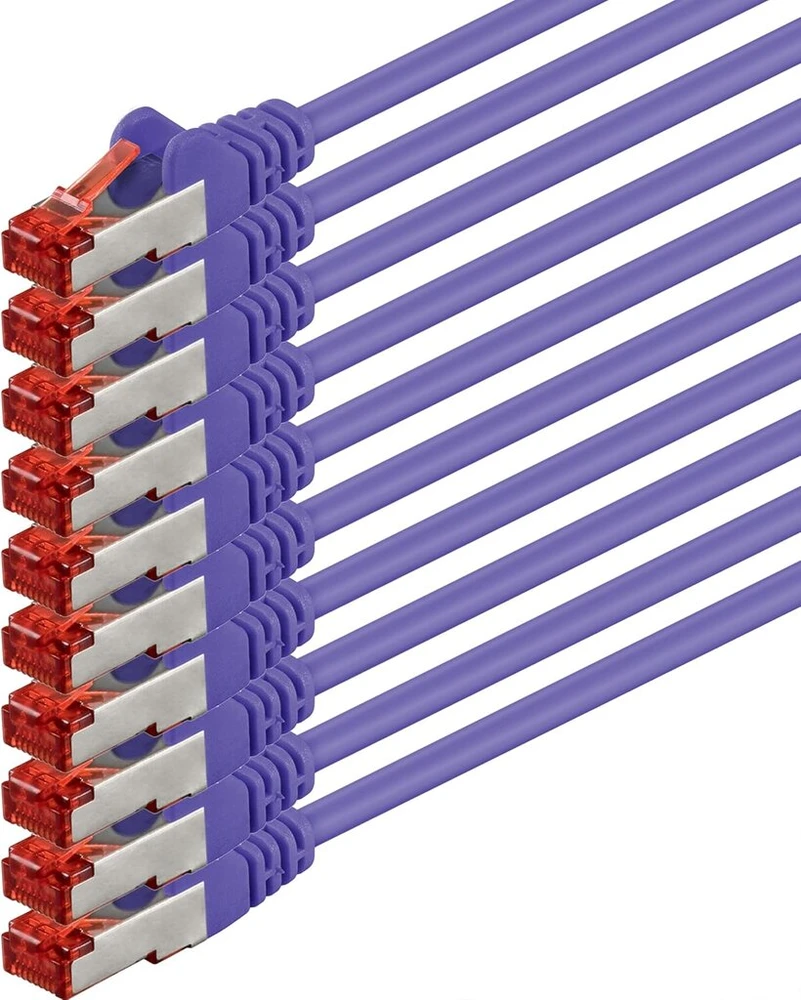 Cat6 Sstp tinklo kabelis su Rj45 jungtimis, 5 vnt.